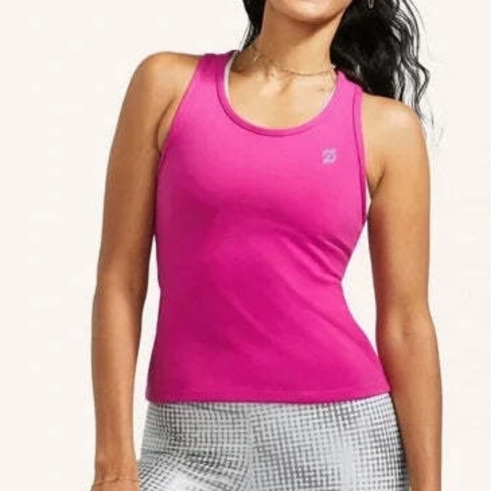 1X Peloton Pink Athletic Cadent Crop Tank
